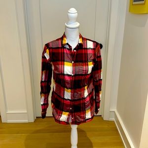 J.Crew classic fit flannel in a size 2